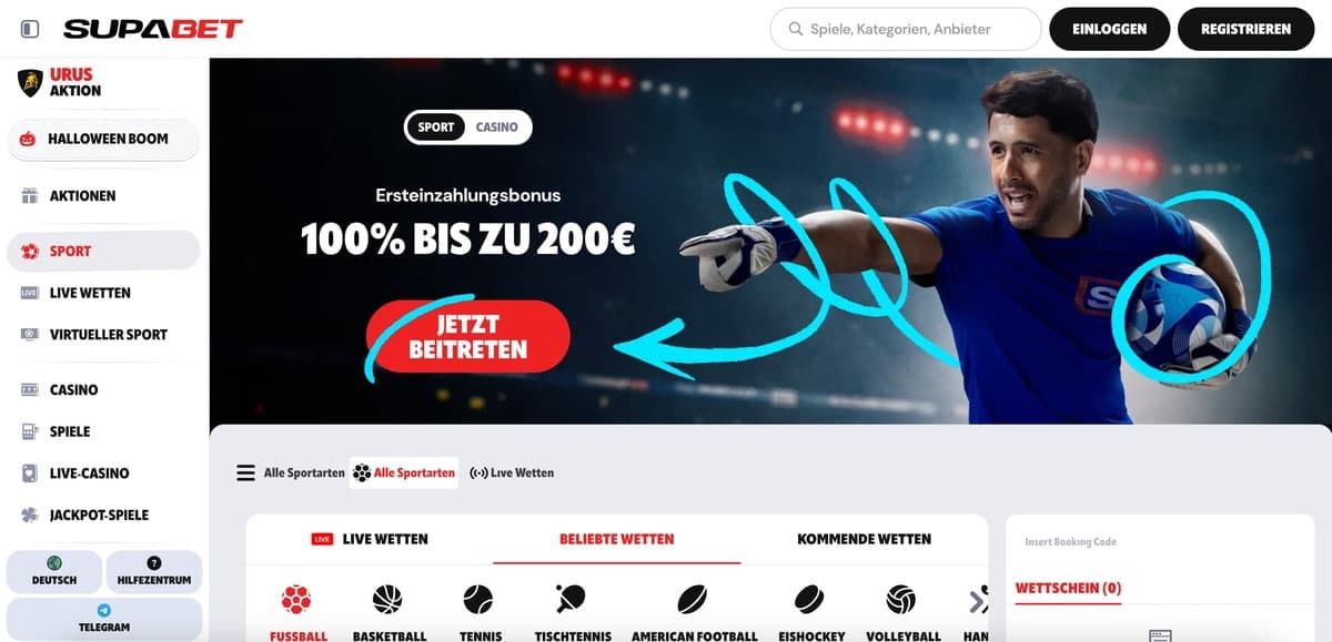 supabet sportwettenbonus