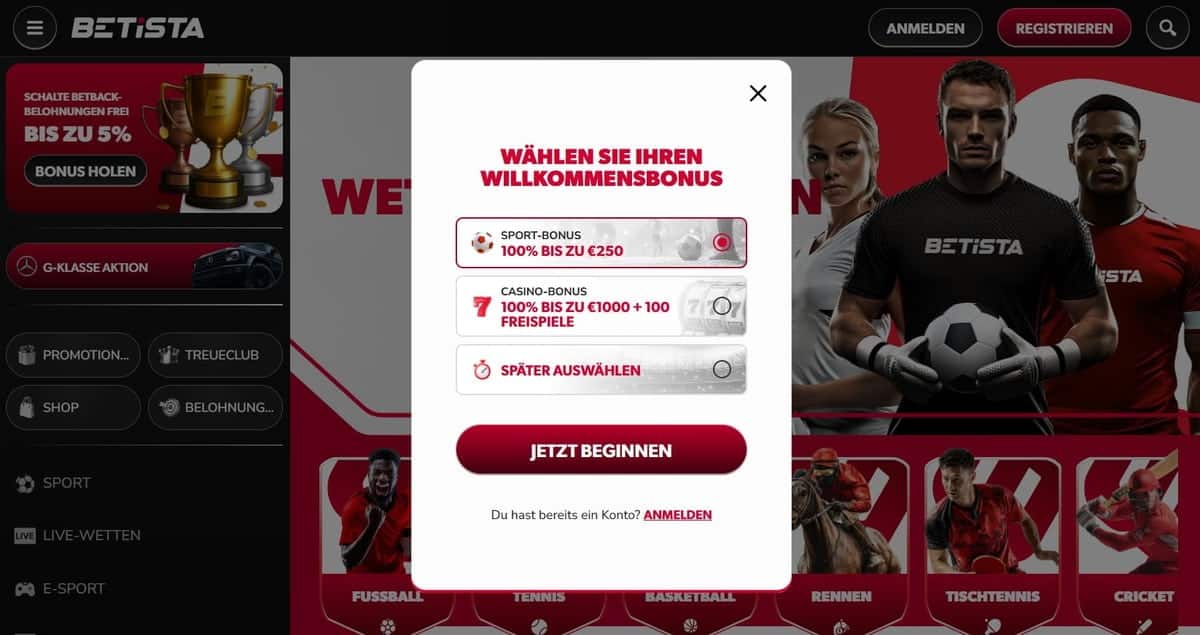 betista anmeldung bonuswahl