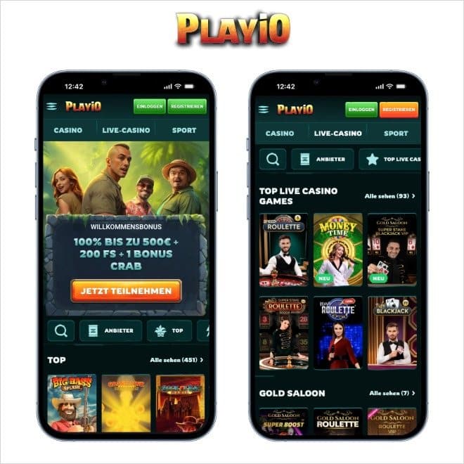 Playio Online Casino mit hoher Auszahlungsquote