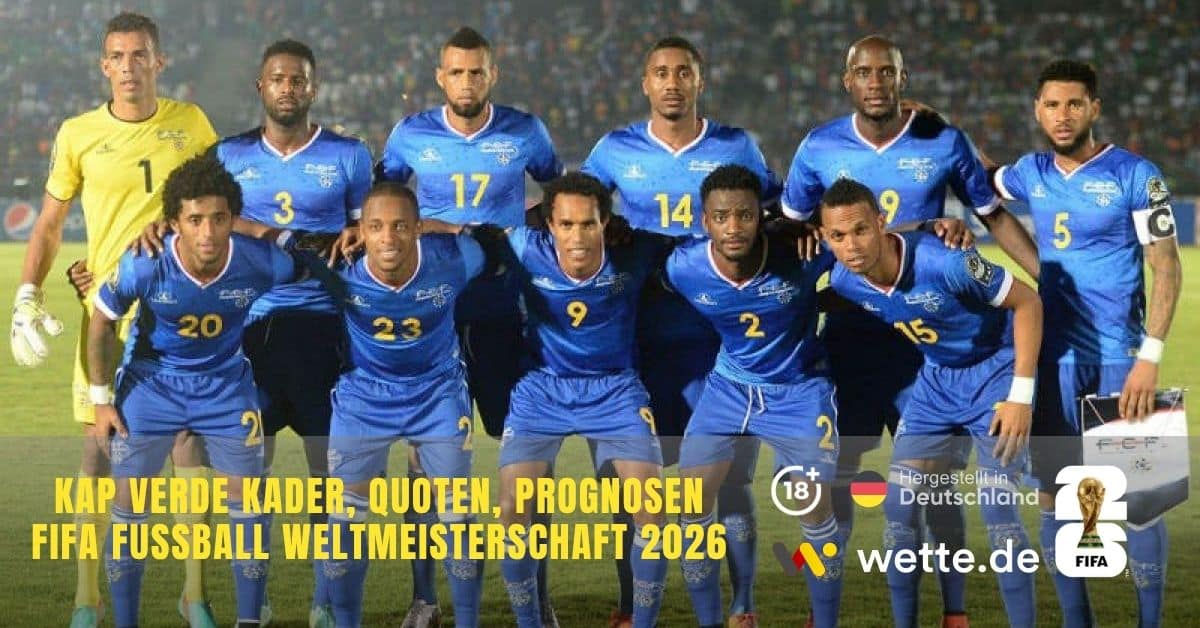 Kap verde Kader, Quoten, Prognosen FIFA Fußball Weltmeisterschaft 2026