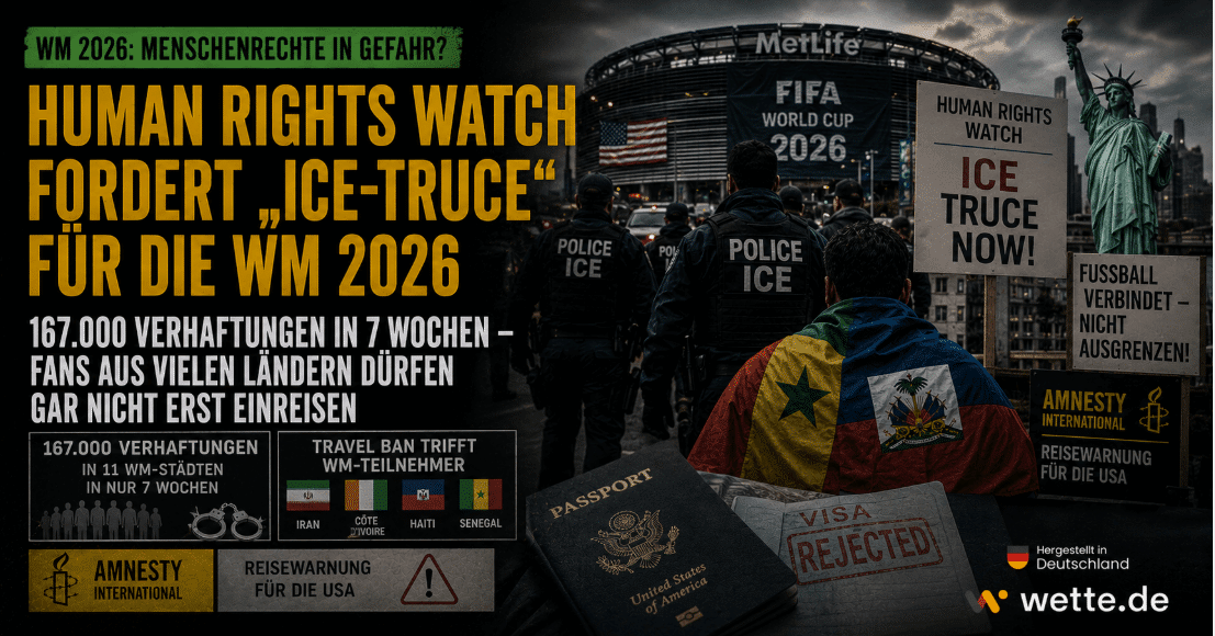 ICE-Alarm bei der WM 2026: Human Rights Watch fordert “Waffenstillstand” – Fans aus 4 Ländern dürfen nicht einreisen