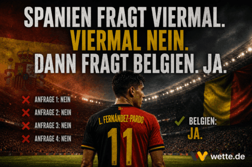 Viermal Nein zu Spanien: Fernández-Pardo spielt für Belgien