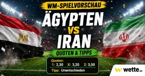 Ägypten vs Iran: Prognose, Tipp, Aufstellung und KI-Kombiwette