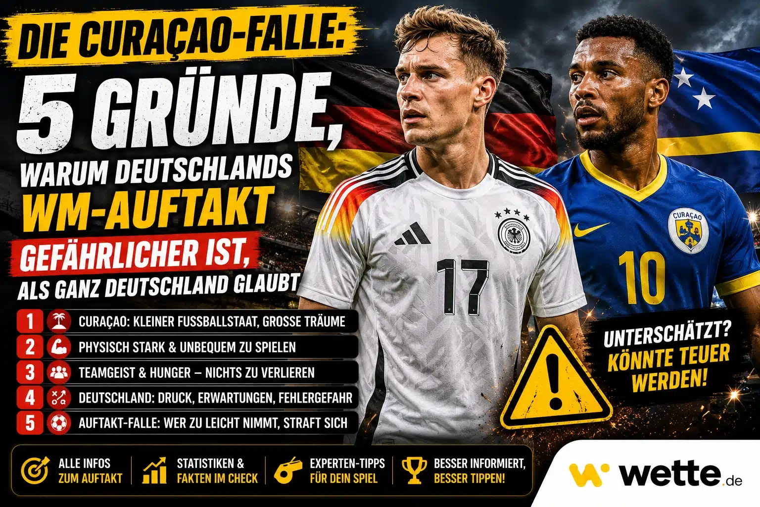 Deutschland vs Curacao – Die Curaçao-Falle: 5 Gründe, warum Deutschlands WM-Auftakt gefährlicher ist, als ganz Deutschland glaubt