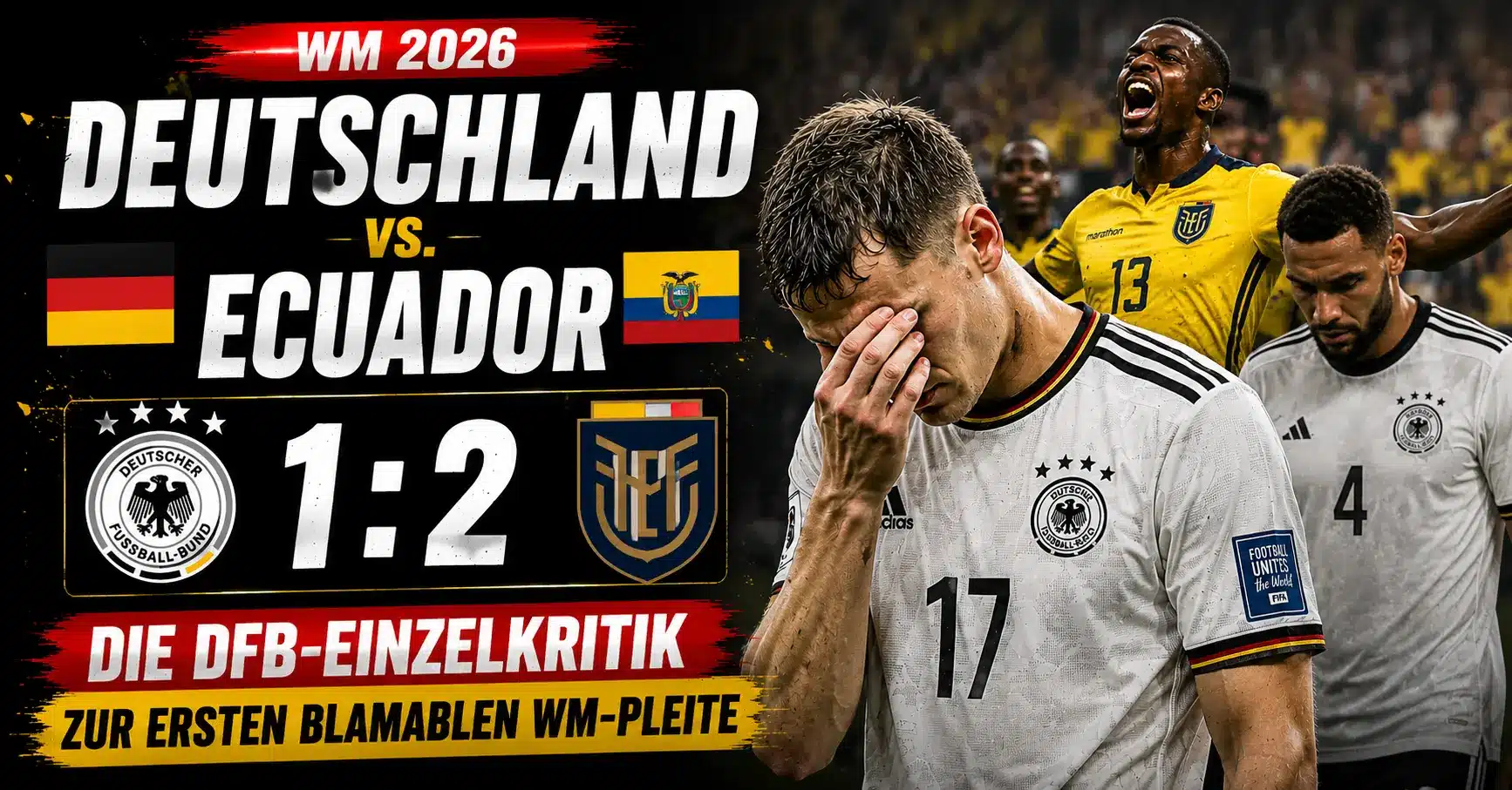 Deutschland gegen Ecuador: Die DFB-Einzelkritik zur ersten blamablen WM-Pleite