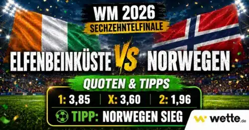 Elfenbeinküste gegen Norwegen: KI-Prognose, Aufstellung und Quoten zum WM-Sechzehntelfinale