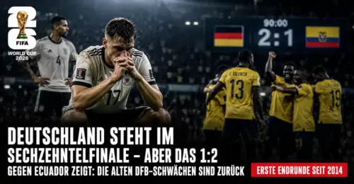 Deutschland im WM-Sechzehntelfinale 2026: Gruppensieger – aber kein Beweis für Weltklasse