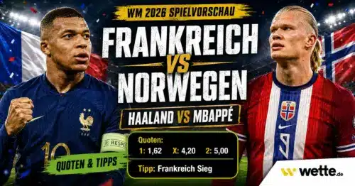 Norwegen vs. Frankreich heute WM 2026: Haaland gegen Mbappe, Wikinger gegen Weltmeister