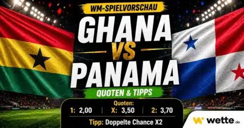 AI tippt Ghana gegen Panama – WM Prognose, Quoten und Wetten
