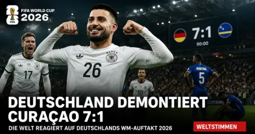 Deutschland demontiert Curaçao 7:1: Die Welt reagiert auf Deutschlands WM-Auftakt 2026