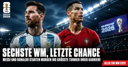 Sechste WM, letzte Chance – Messi und Ronaldo starten morgen ins größte Turnier ihrer Karriere