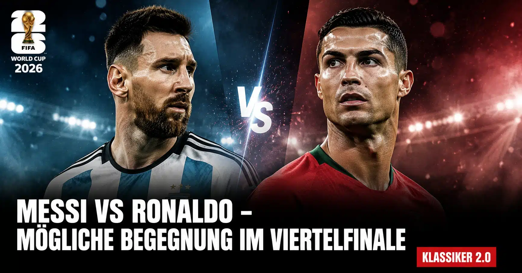 Messi gegen Ronaldo im WM-Viertelfinale 2026? – Das ultimative GOAT-Duell