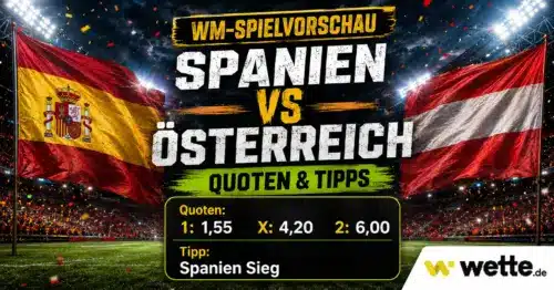 Spanien gegen Österreich: KI-Prognose, Aufstellung und Quoten zum WM-Sechzehntelfinale