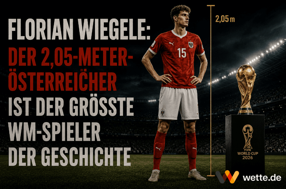Florian Wiegele: Der 2,05-Meter-Österreicher ist der größte WM-Spieler der Geschichte