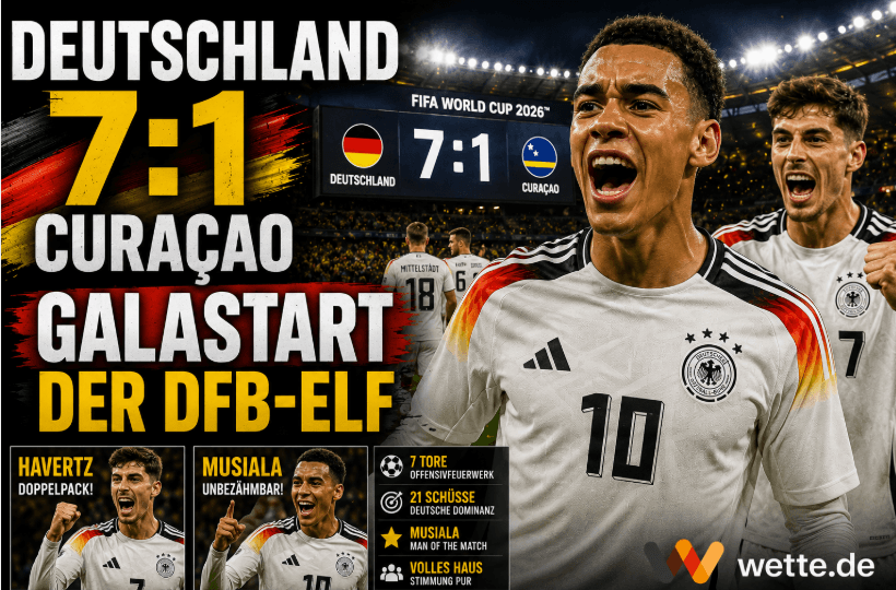 Deutschland vs Curaçao 7:1 – Spielbericht und Match Analyse