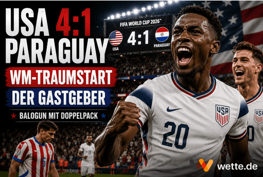 USA vs Paraguay 4:1 – Spielbericht und Match Analyse