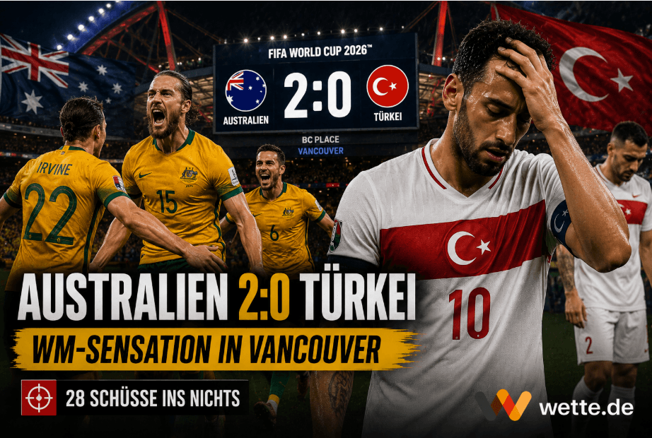 Australien vs Türkei 2:0 – Spielbericht und Match Analyse