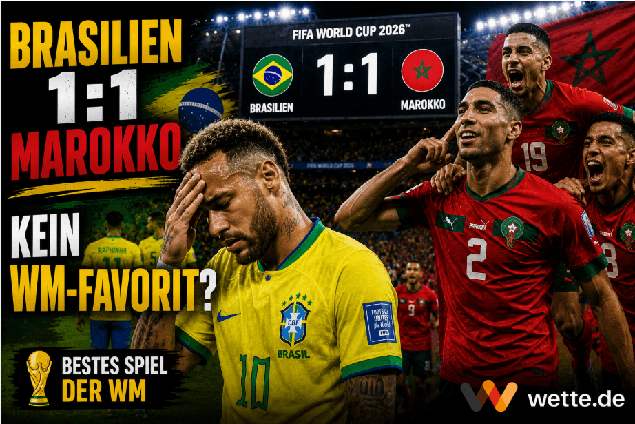 Brasilien vs Marokko 1:1 – Spielbericht und Match Analyse