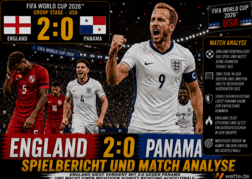 England – Panama 2:0 Spielbericht und Analyse: Bellingham und Kane treffen zum Gruppensieg