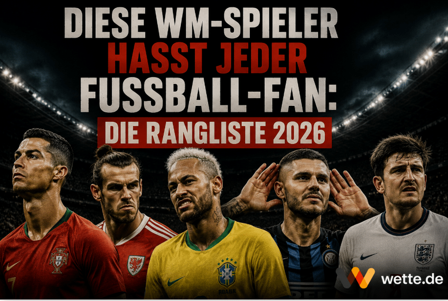Diese WM-Spieler hasst jeder Fußball-Fan: Die Top 10