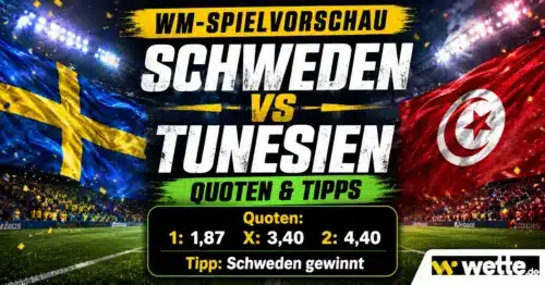 Schweden gegen Tunesien Tipps, WM Prognose und KI Analyse