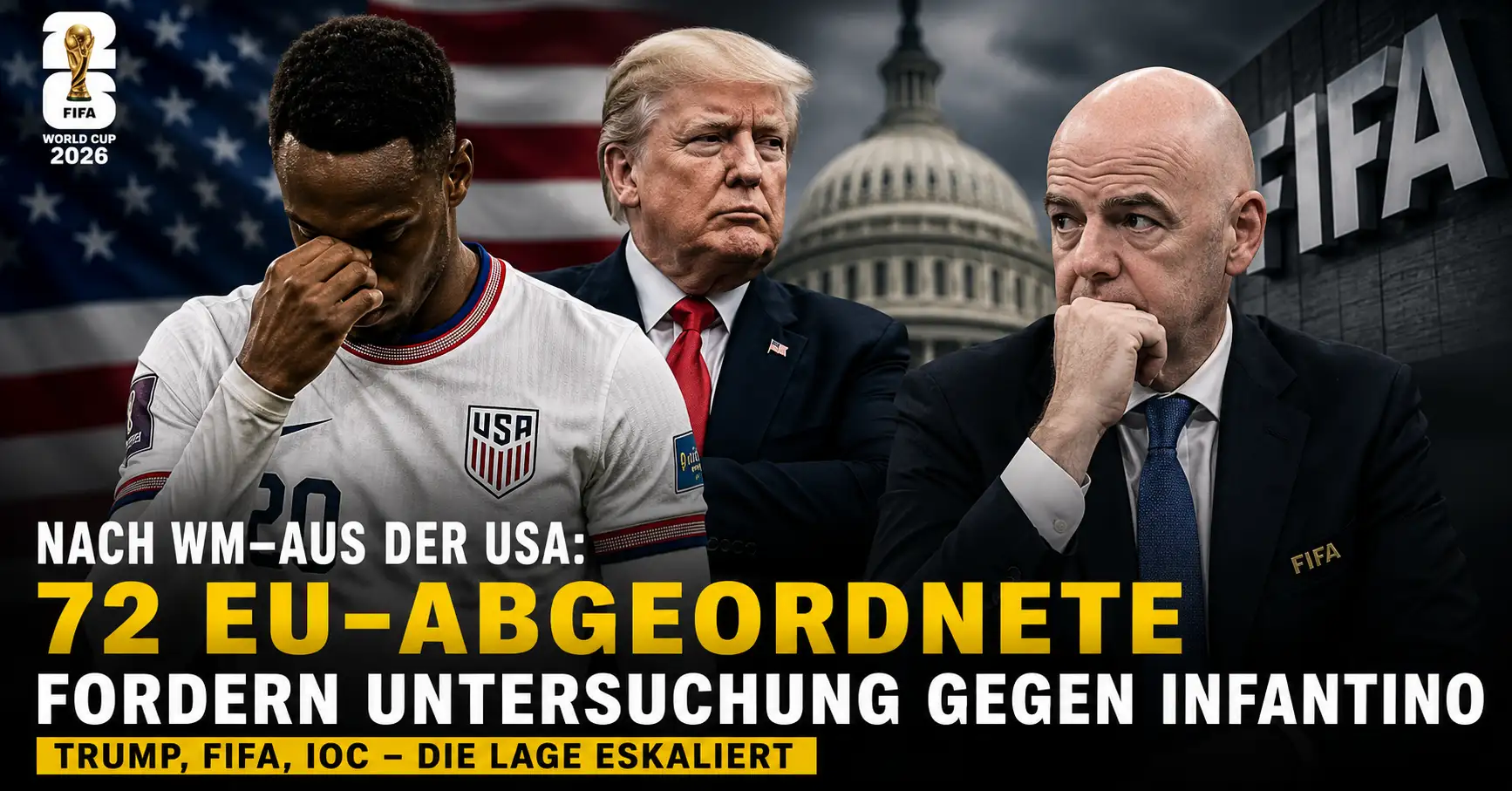 Eskalation nach USA-Aus: 72 EU-Politiker fordern FIFA-Untersuchung im Fall Balogun
