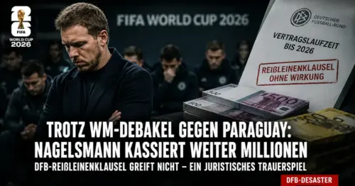 Blamage kostet nichts: DFB zahlt Nagelsmann trotzdem seine Millionen