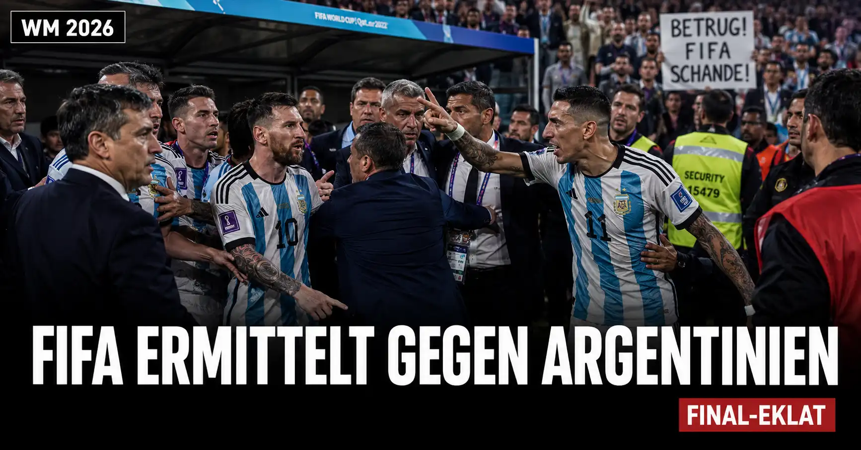 Rot nach Abpfiff: FIFA jagt jetzt Argentinien