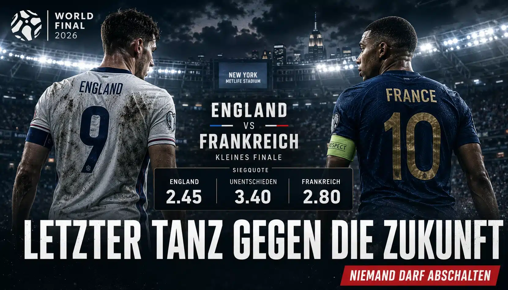England vs Frankreich: KI-Prognose, Aufstellung und Quoten zum kleinen Finale