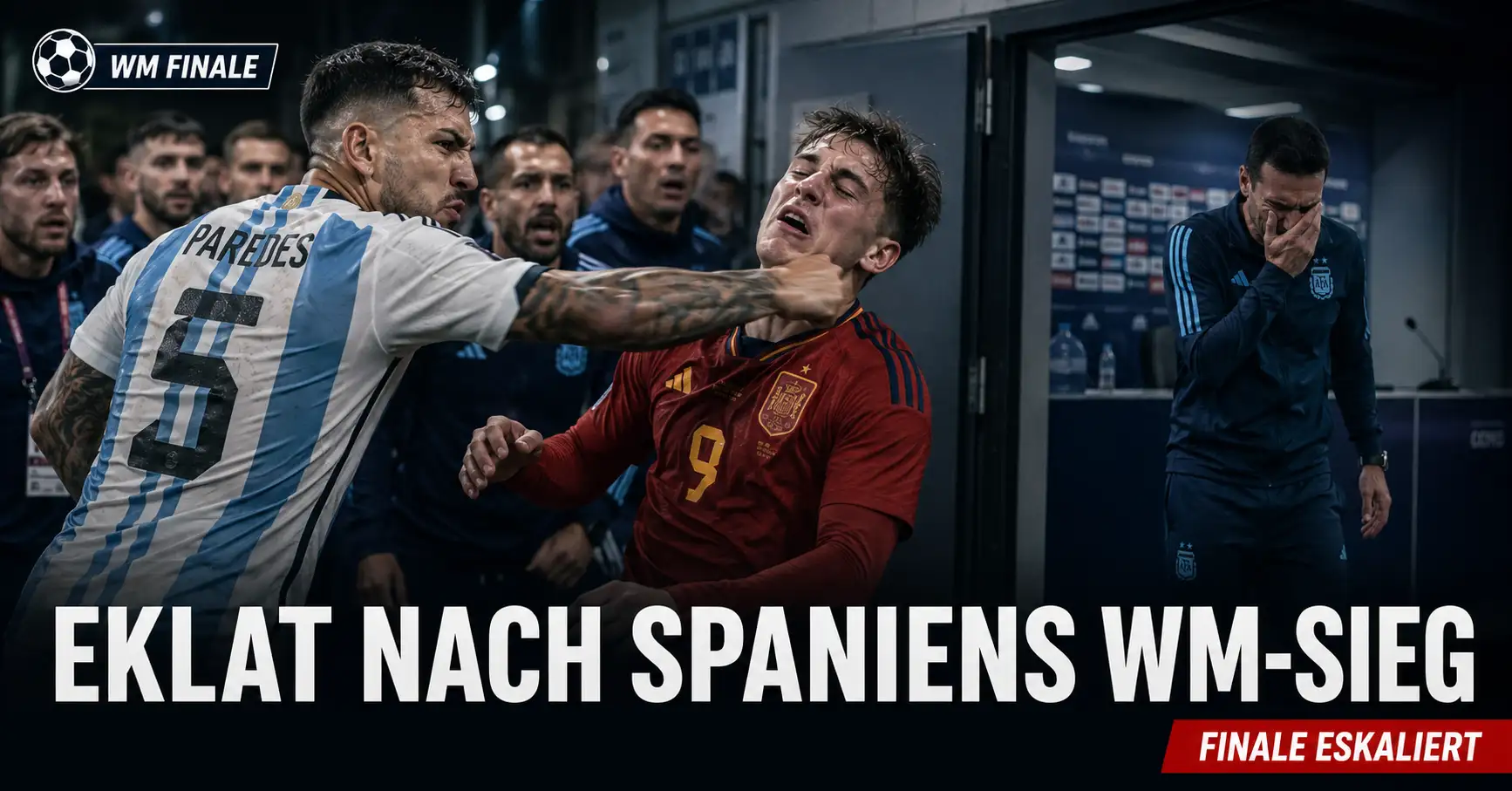 Faustschlag-Eklat nach Abpfiff: Paredes überschattet Spaniens WM-Triumph
