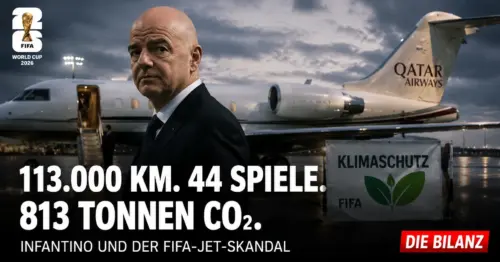 Infantinos Jet-Marathon: 113.000 Kilometer im Privatjet – während die FIFA Klimaschutz predigt