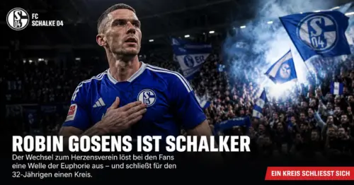 „Achtung, jetzt wird es kitschig”: Wie Robin Gosens sich seinen Schalke-Traum erfüllte