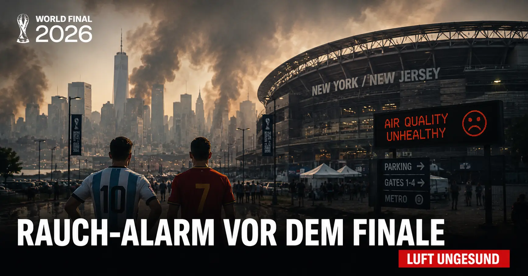 Smog-Drama vor dem WM-Finale: Fällt das Endspiel ins Wasser?