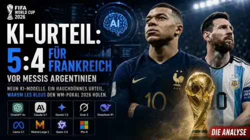 Super-KIs haben gerechnet: Dieser Gigant krönt sich am Sonntag zum Weltmeister!