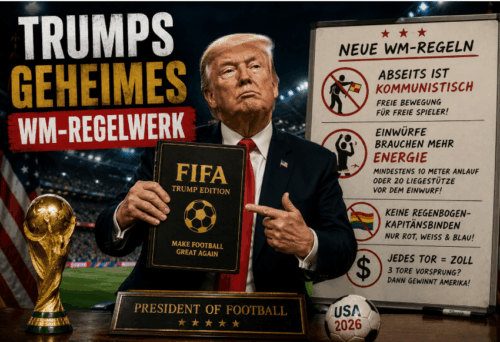 Trumps geheimes WM-Regelwerk: Abseits ist kommunistisch und Einwürfe brauchen mehr Energie