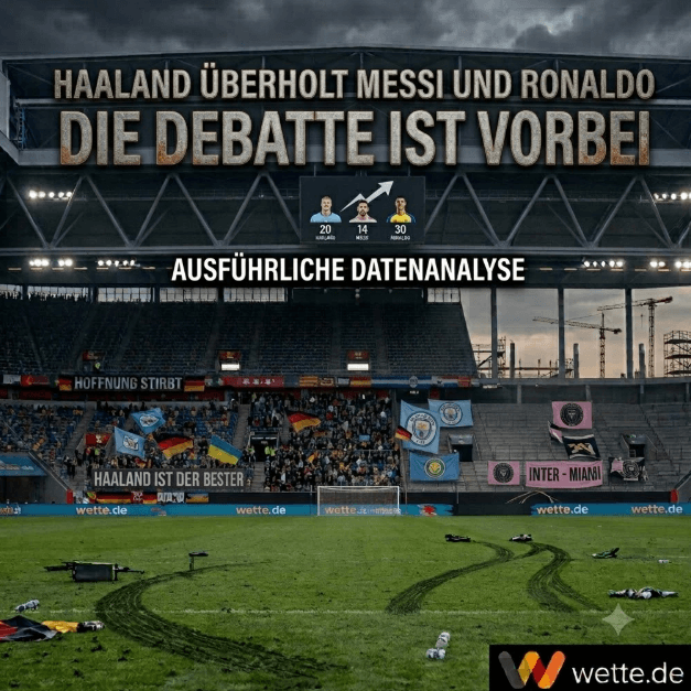 Haaland überholt Messi und Ronaldo – die Debatte ist vorbei