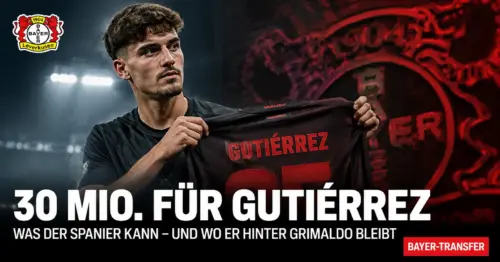 Teurer als Grimaldo: Leverkusen holt Gutiérrez für 30 Millionen