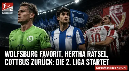 2. Bundesliga 2026/27: Wolfsburg jagt den Aufstieg – 17 Klubs jagen Wolfsburg