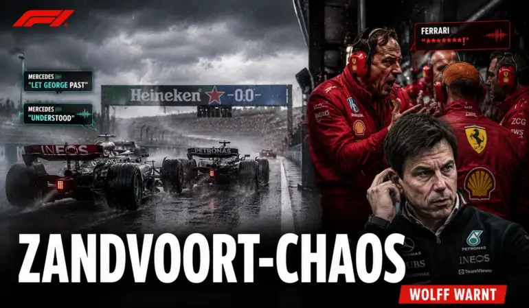 Funk-Eskalation in Zandvoort: Hamilton giftet, Mercedes greift durch