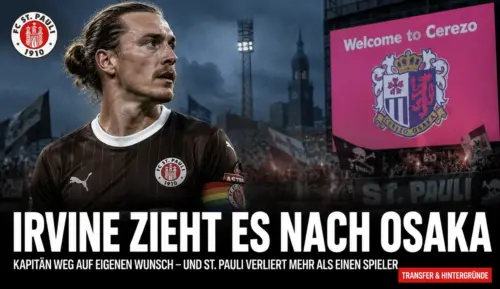 Irvine verlässt St. Pauli Richtung Japan – der Wunsch kam von ihm selbst