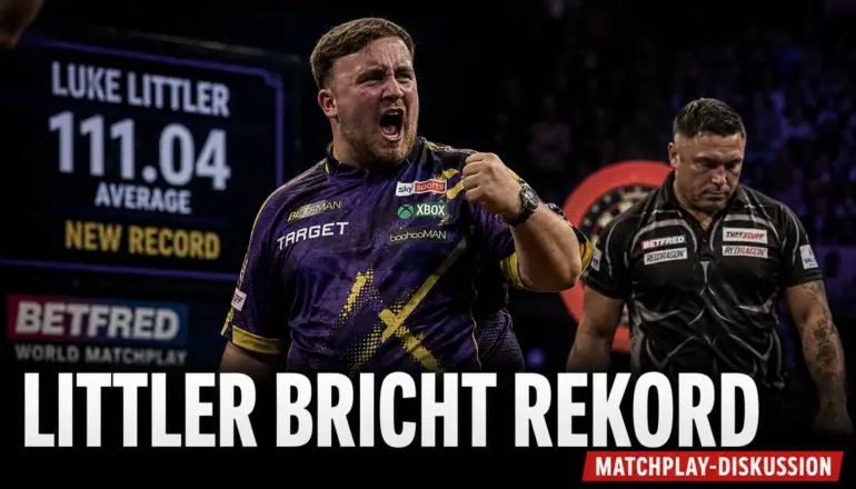 Rekord-Average 111,04: Littler stellt Phil Taylors Bestmarke in den Schatten