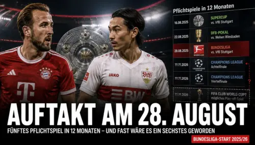 Schon wieder Bayern gegen Stuttgart: Fünftes Duell in zwölf Monaten