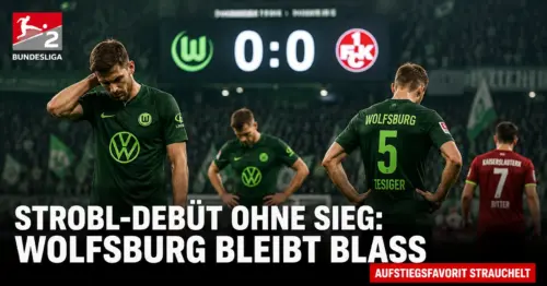 Wolfsburg stolpert zum Zweitliga-Start: 0:0 gegen den FCK