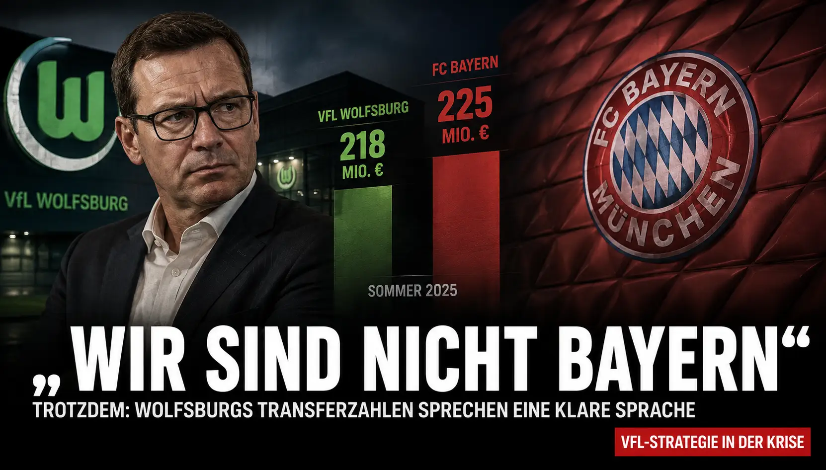 Wolfsburg wehrt sich gegen den Bayern-Vergleich – die Zahlen sprechen dagegen