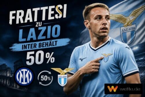 Frattesi zu Lazio: Inter sichert sich 50 Prozent am Weiterverkauf