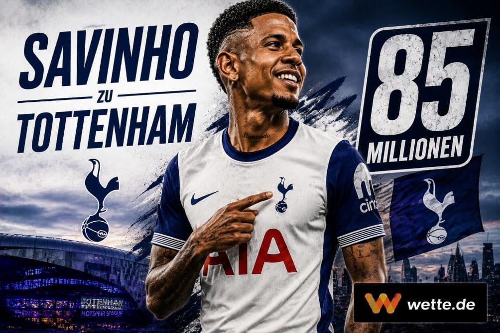 Savinho zu Tottenham: 85 Millionen – und Marmoush soll folgen