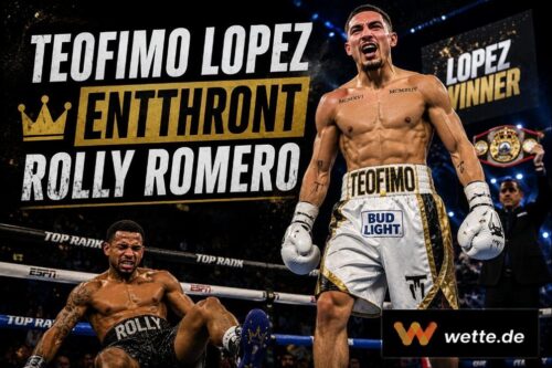 Teofimo Lopez entthront Rolly Romero und wird Weltmeister Nummer drei