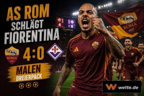Malen-Dreierpack, Dybala-Dreifach-Assist: Roma zerlegt Fiorentina